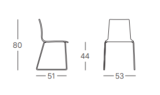 Alíz szék szánkótalpas vázzal-2