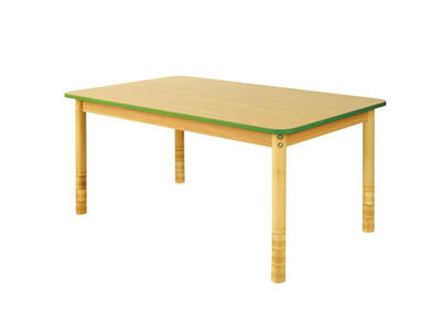 Beni téglalap alakú óvodai asztal