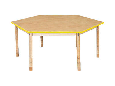 Beni hatszögletű óvodai asztal-0