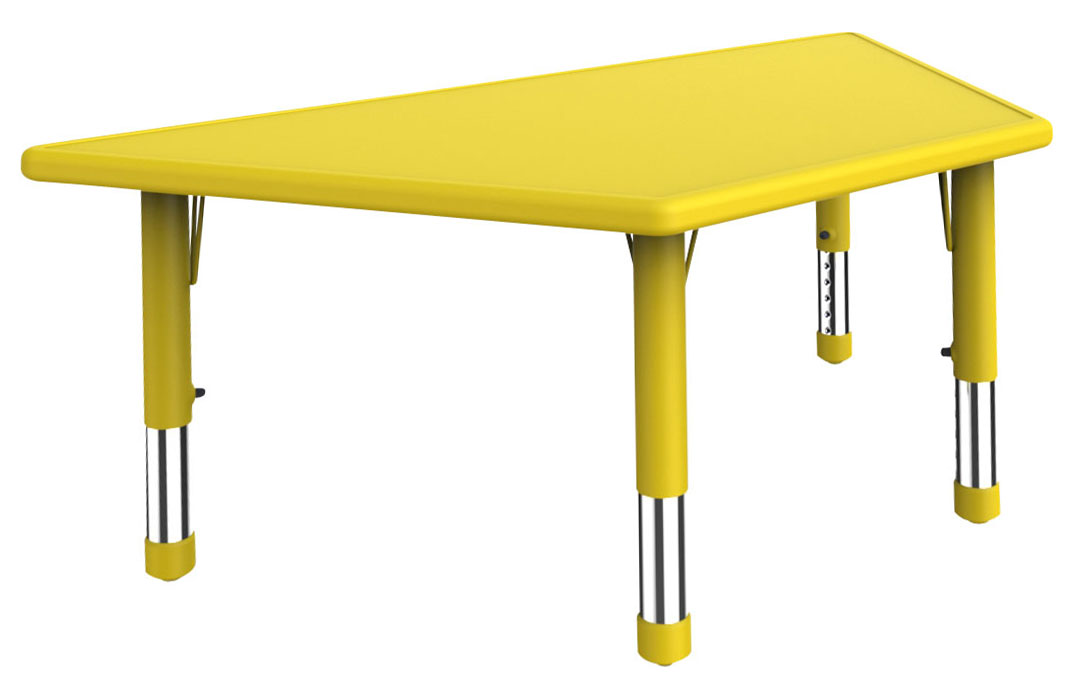 PLASZTI trapéz alakú asztal